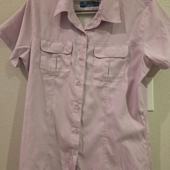 Magellan Outdoors Lavender Classic Fit Shirt Medium - Picture 1 of 3
